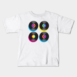 CMYK record discs Kids T-Shirt